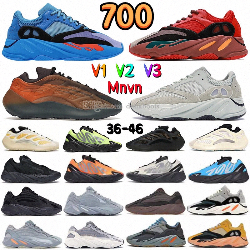 

Running Shoes Designer 700 V1 V2 V3 MNVN 700s Hi-Res Red Rubber Faded Azure Fade Carbon Mens Arzareth Kyanite Clay Brown Azael Vanta, 31
