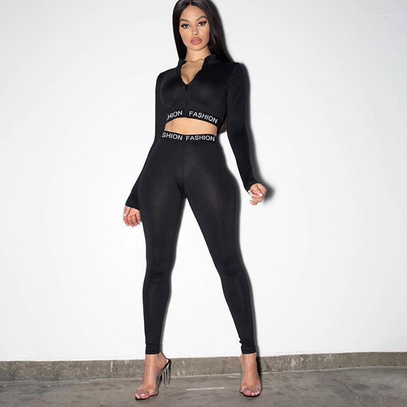 

Active Sets Fitness Women 2 Piece Yoga Set Gym Workout Clothes Long Sleeve Shirts And High Waist Leggings Running Sports Suit Sportswear, Black