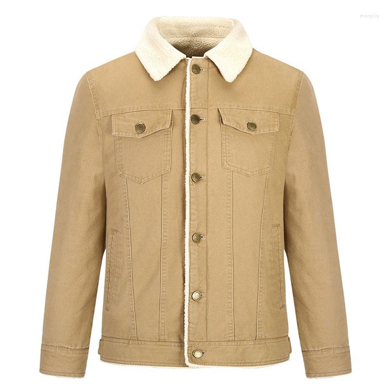 

Men's Jackets Mens Warm Thick Coats Fleece Lined Thermal Outwear Male Size -6XL Windbreak, Black