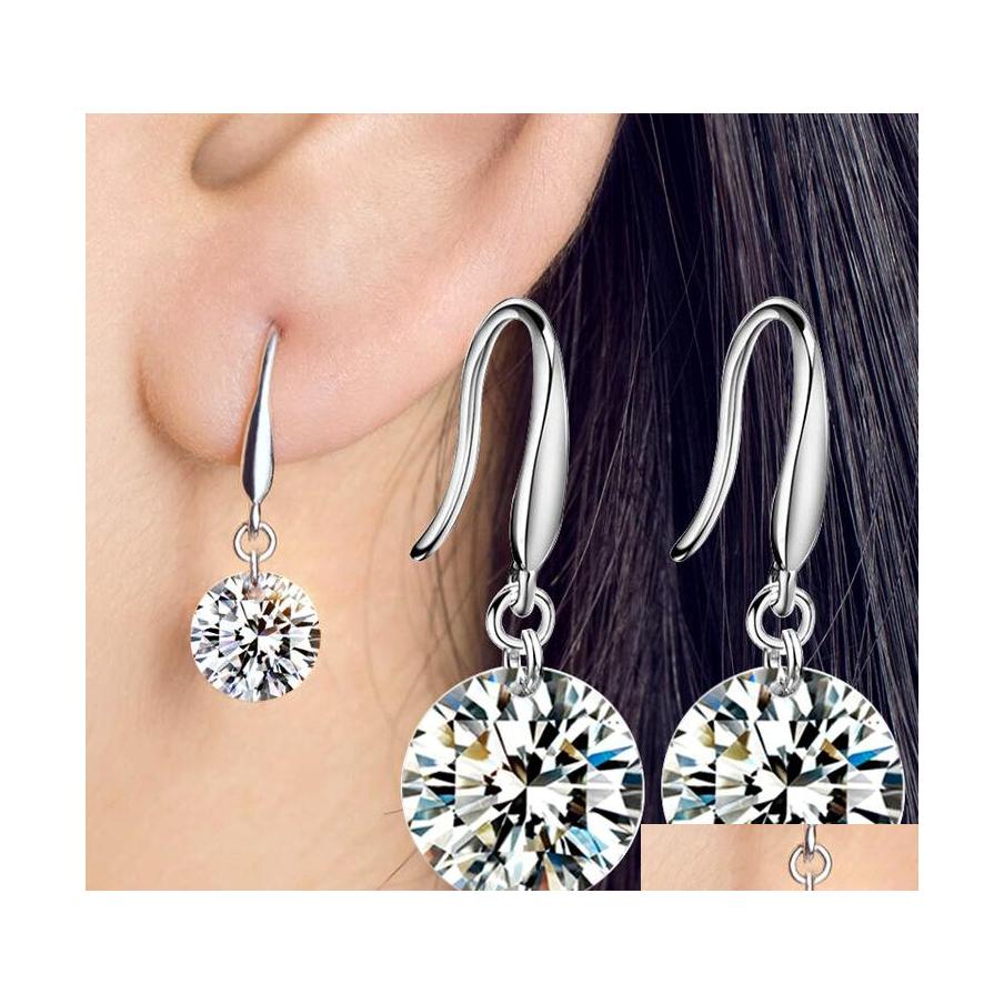

Dangle Chandelier 810Mm Cubic Zirconia Women Drop Earrings 925 Sterling Sier Ladies Cz For Bridal Luxury Fashion Jewelry Delivery Otwcb