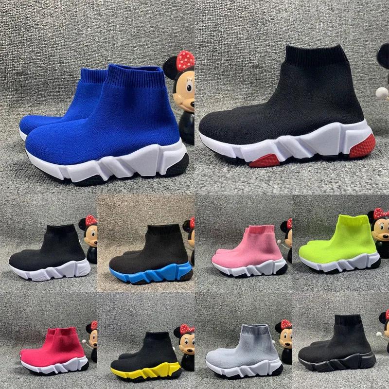 

With Box Designer Balencaigaitys Shoes speed Triple-S kids shoes Paris Sock Casual shoe designer high black trainers girls boys baby ki xdPs