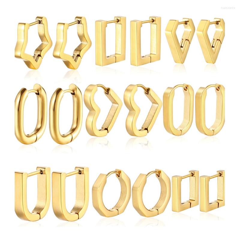 

Hoop Earrings Bugalaty Stainless Steel Ear Hoops For Women Men Girls Teens Unisex Simple Style Jewelry Fashion Gift