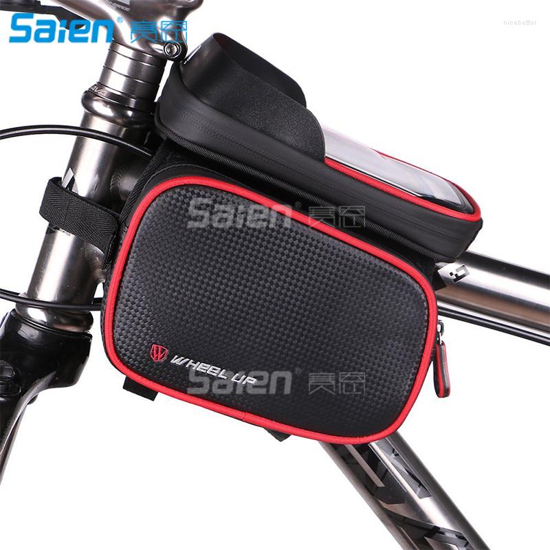 

Outdoor Bags Waterproof Road Bicycle Smartphone Bag For Bike Accessories, Burgundy