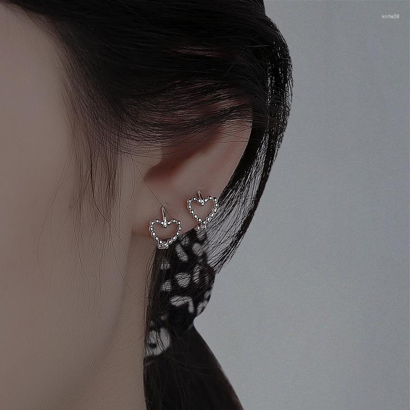 

Hoop Earrings LUTAKU Simple For Women Party Gift Minimalist Hollow Heart Earring Accessory Wholesale