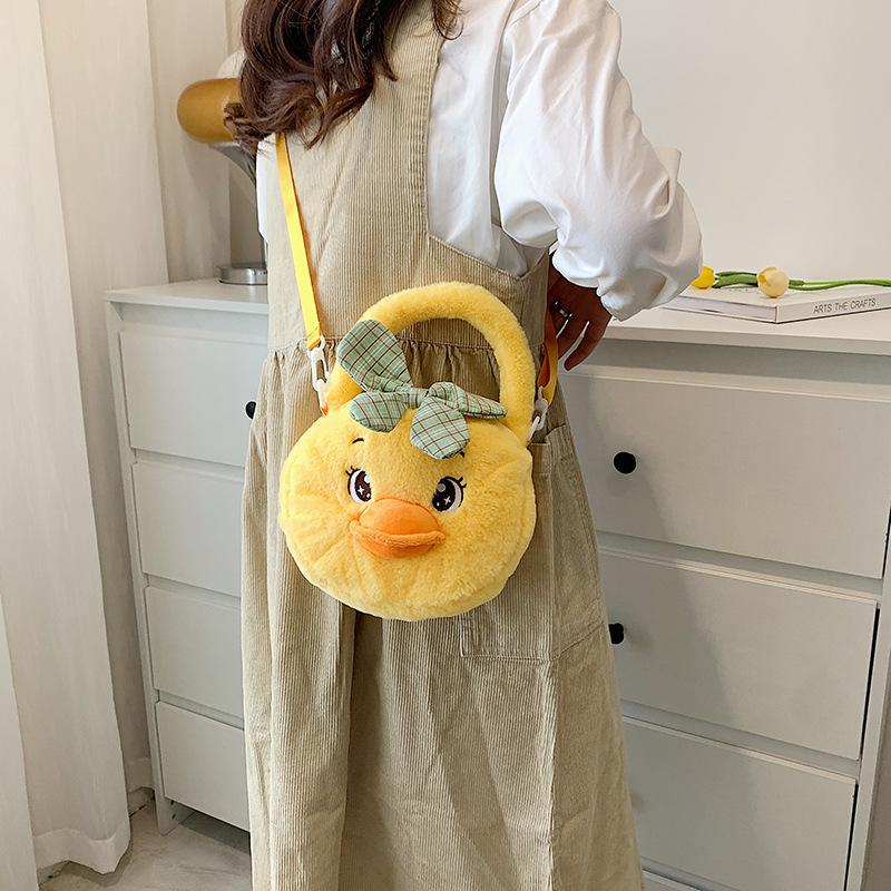 

Evening Bags Women Funny Plush Duck Messenger Bag Female Cartoon Cute Children Bear Handbag Girl Doll Toy Shoulder GiftEvening EveningEvenin, 06