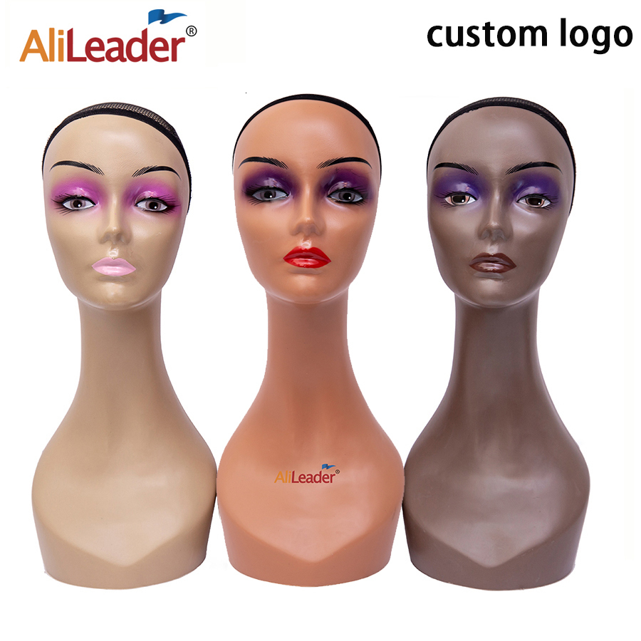 

Wig Stand Female Mannequin Manikin Head Stand Realistic Mannequin Head Without Shoulders Half Body Wig Hat Display Cosmetology Head Stand 230204