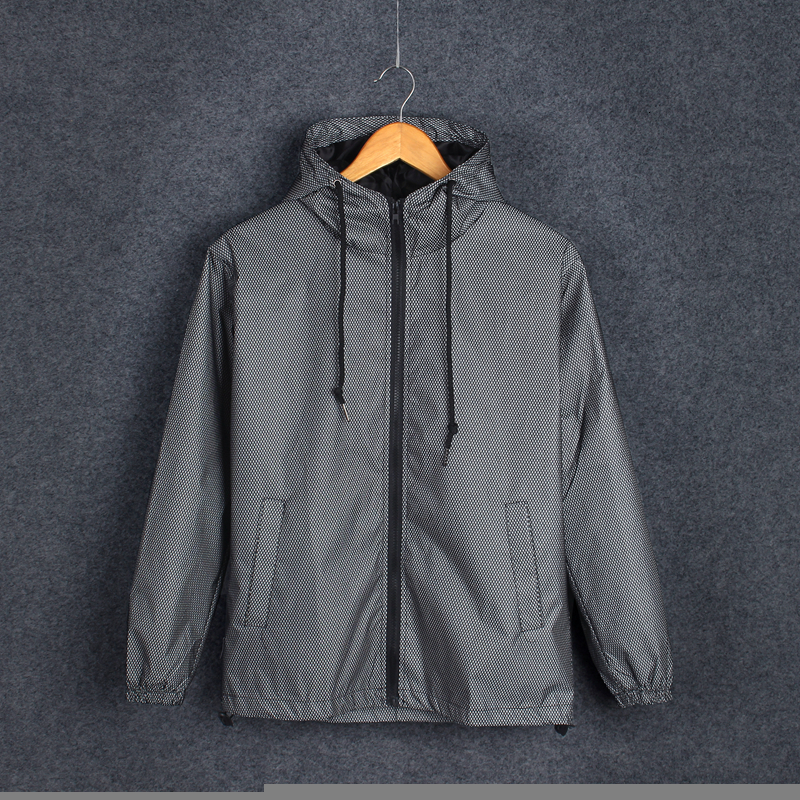 

Mens Jackets Drop Reflective Jacket MenWomen 230203, 126 gray