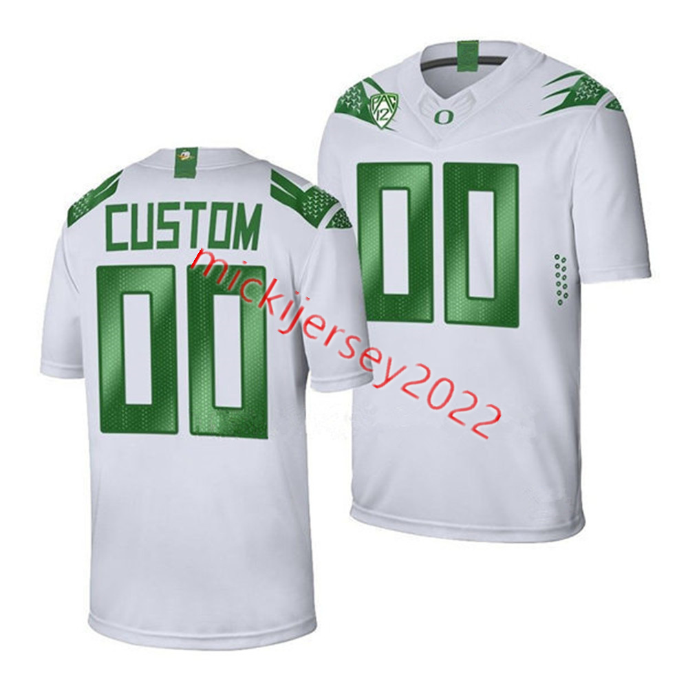 

James Football Wear Oregon Ducks Football Jersey Custom Stitched Youth Kris Hutson Daymon David Spencer Webb Patrick Herbert Dawson Jaramillo Keyo, White fighting