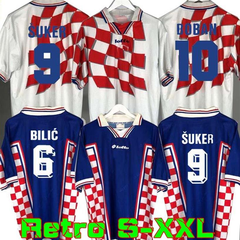 

Retro1998 Suker Jersey soccer HOME AWAY Football jersey shirts Stanic Prosinecki Boban Bilic Jarni217o