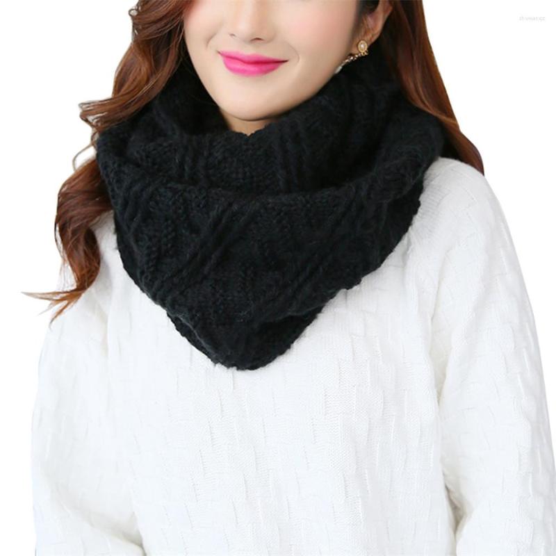 

Scarves 2023 Winter Cable Ring Scarf Women Knitting Infinity Knitted Warm Neck Circle Bufandas Cuellos Men's Hijab Collar
