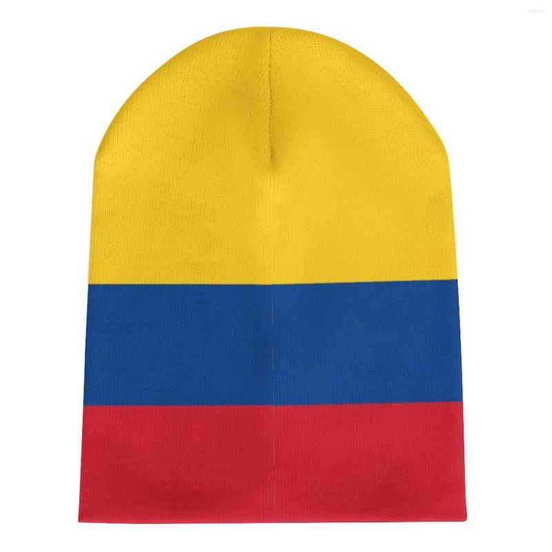 

Berets Nation Colombia Flag Cool Country Knitted Hat For Men Women Boys Unisex Winter Autumn Beanie Cap Warm Bonnet