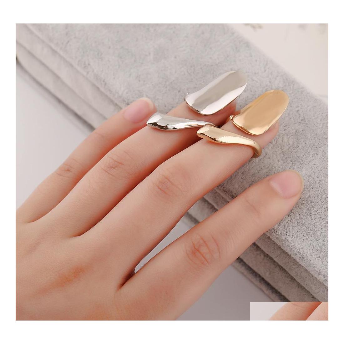 

Band Rings Fashion Jewelry Metal Nail Nails Beauty Ring Drop Delivery Dh7Kc