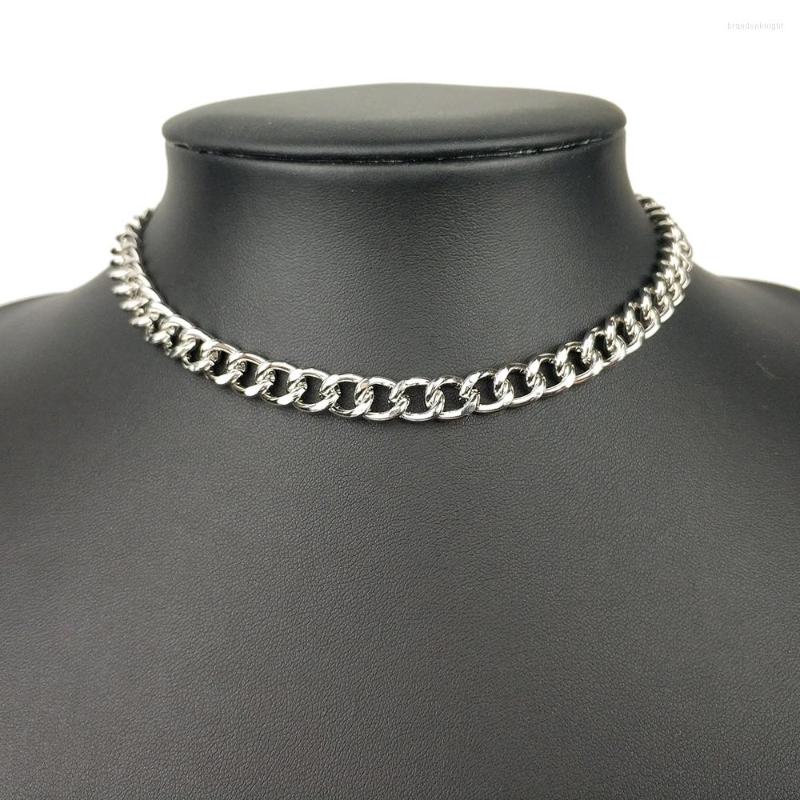 

Choker Punk Necklace Collar Chain Neck Statement Hip Hop Big Chunky Gold Color Thick Women Jewelry Men