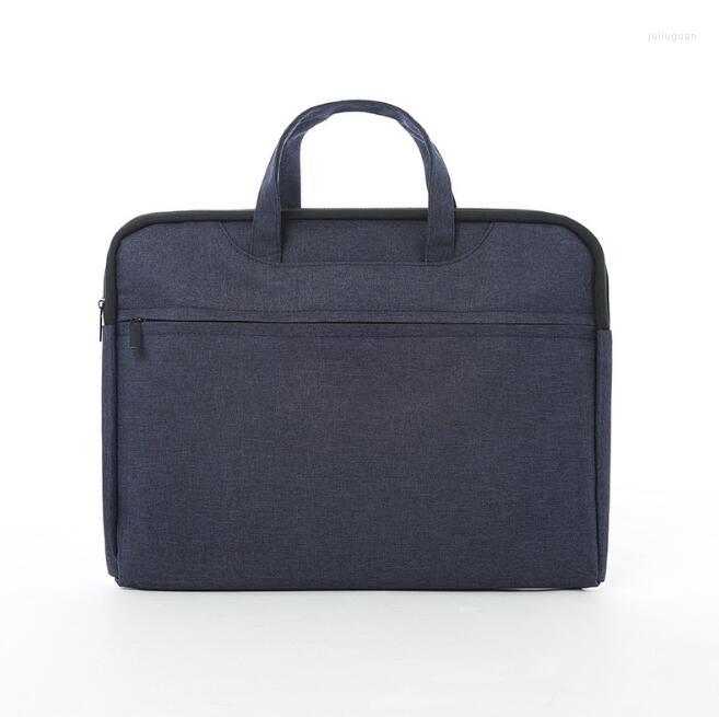 

Briefcases Office Document Bag Portable Information Canvas Conference Zipper File Waterproof Briefcase, Black