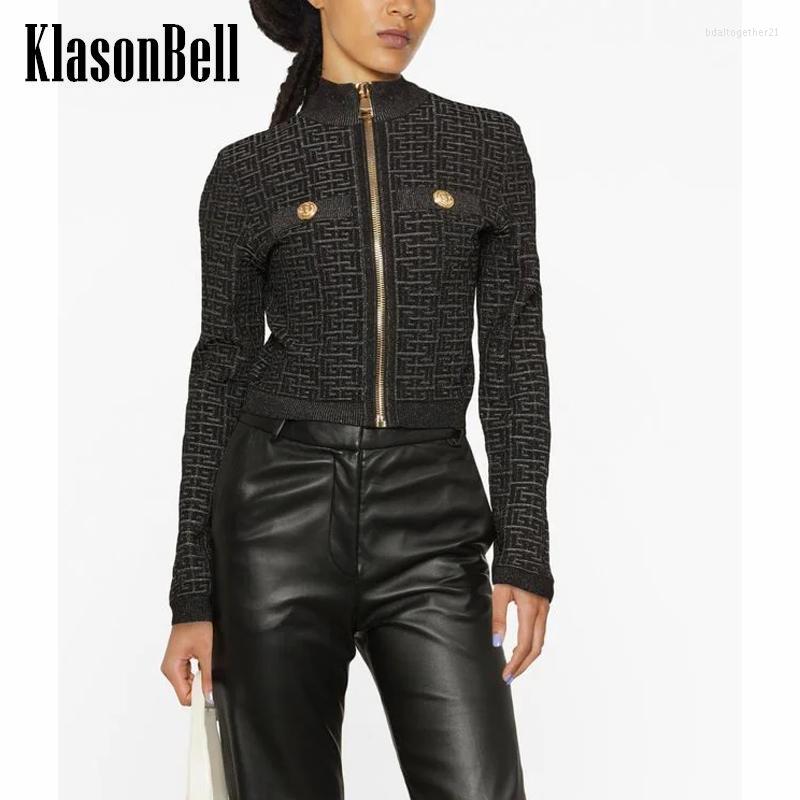 

Work Dresses 12.2KlasonBell Vintage Casual Sparkly Knitted Geometric Jacquard Slim Short Zipper Cardigan Coat Or Package Hip Midi Skirt, Just skirt