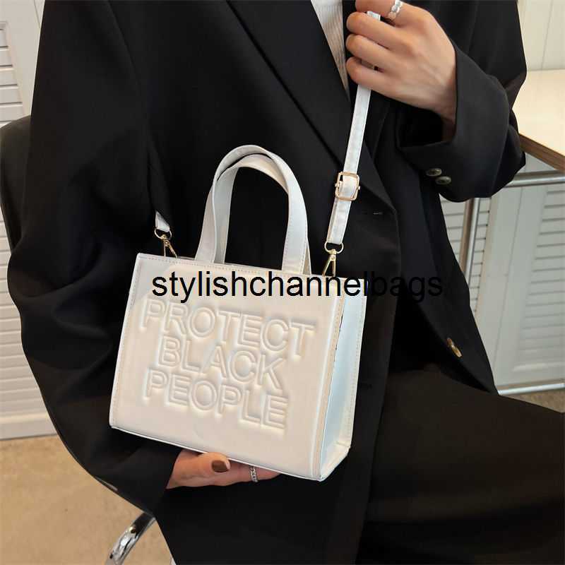 

Totes Women Handbags Fashion Letters Tote Bag Designer Luxury Pu Leather Shoulder Crossbody Bags Protect Black People Shopper Bag Men 0204/23, Blue