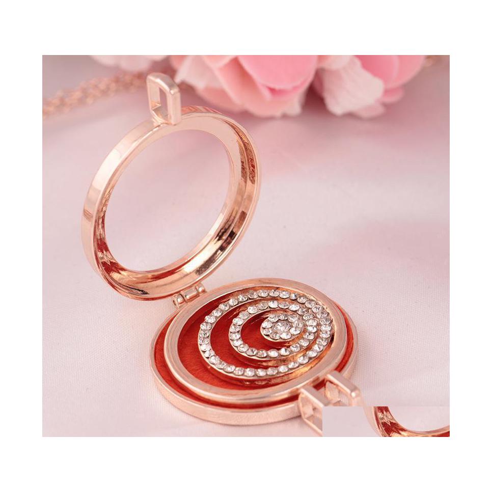 

Pendant Necklaces Aroma Diffuser Necklace Open Essential Oil Aromatherapy Locket Vipjewel Drop Delivery Jewelry Pendants Dhy45