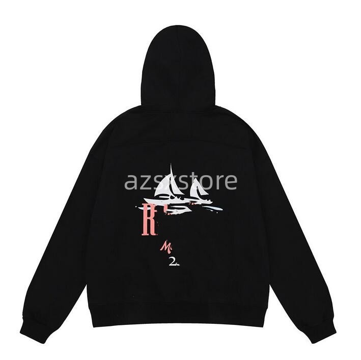 

Designer Rhuds Hoodie Mens Hoodie Rhudss Hoody Hooded Sweatshirt Felpa Uomo Niche Fashion Brand Sudadera Autumn Winter Long Sleeve Round Neck Pullover Bottoms, Cust11