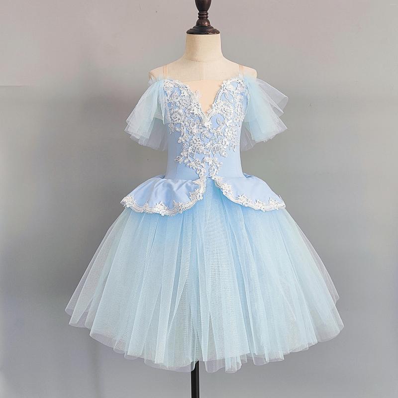 

Stage Wear Children Professional Ballet Skirt For Girls Long Tutu Adulto Kid Swan Cosumes Princess Dance Dress Performance Clothing, Style 1