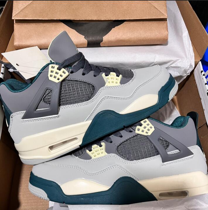 

2023 fashion new casual shoes 4s man White Oreo Cement University Blue Black Taupe Haze Pine Green women shoe size 36-44, #16