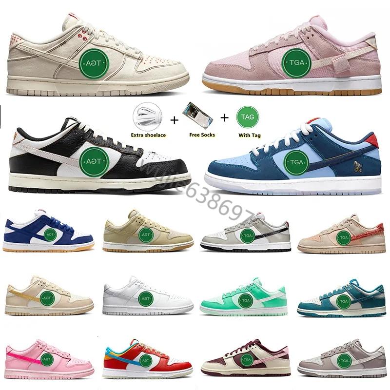 

2023 Designer Running Shoes Teddy Bear Low Why Sad Triple Pink Foam Finger Fruity Pebbles LA Dodgers Medium Olive Light Orewood Brown dunks Trainer Sneaker Men Women