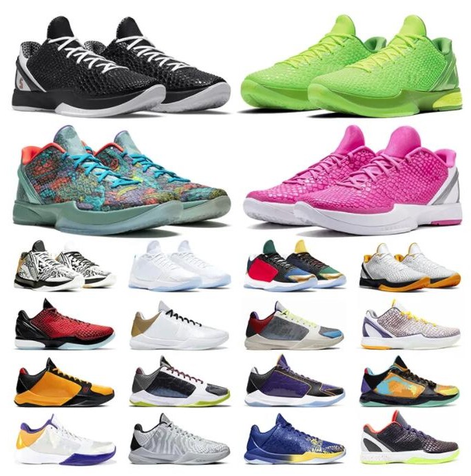 

2023Fashion kobbe Mambaa 6 Protro Grinch Basketball Shoes Men Mambacita Bruce Lee Big Stage Chaos 5 Rings Metallic Gold Mens Trainers Sports Outdoor Sneakers, 26