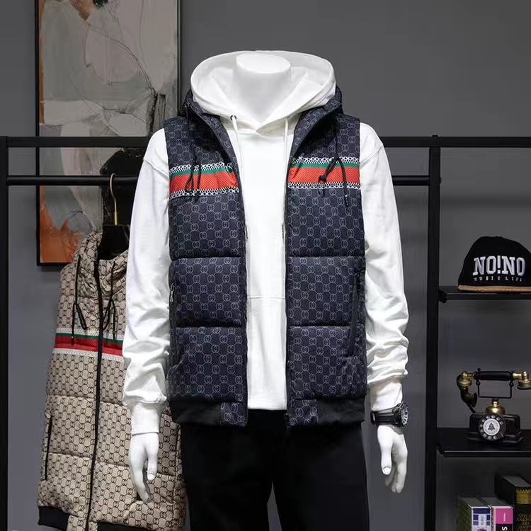 

New 2023 Hotsales Fashion Mens Jacket Sleeveless Vest Spring Thermal Soft Vests Casual Coats Male Cotton Men's Coat Thicken Waistcoat, 05