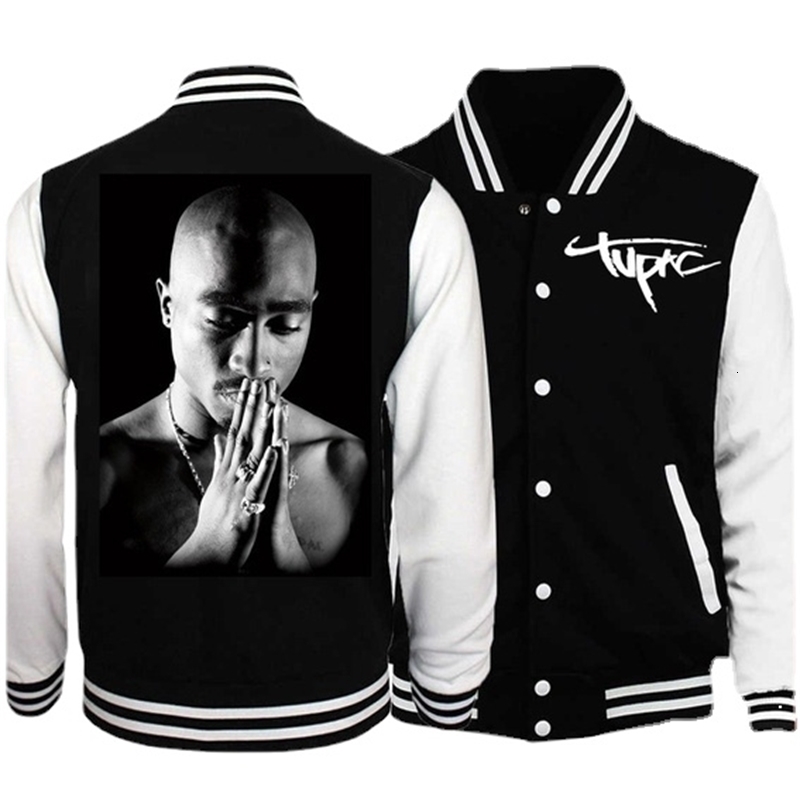 

Men's Jackets Rapper Fashion Tupac Shakur 22pac Jacket Sweatshirt Hoodie Printed Cotton Hoodies Pop Size 230204, Black