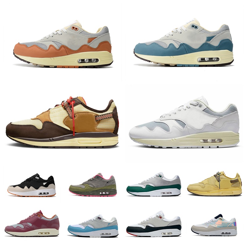 

2023 Patta Waves Max 1 Running Shoes Mens Women Airmaxs Travis Cactus Jack Baroque Brown Noise Aqua Monarch Taupe Haze London Amsterdam Denham Trainers Sneakers, Bubble package bag