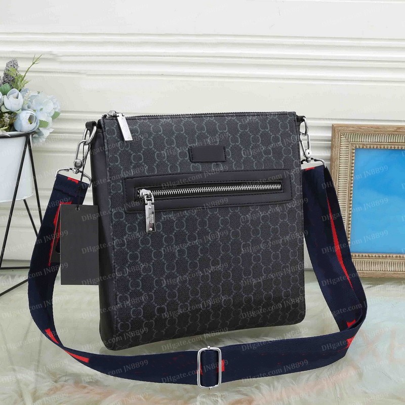 

Fashion Designer Bags Men Women Messenger Briefcase Bag Plain Cross body Shoulder Bags Briefcases Handbags Crossbody Totes Purse Casual Wallets Pursse JN8899, Black 21x23x5cm