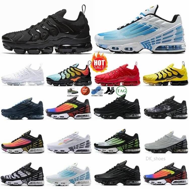 

Sandal With Box 2023 Tuned Tn Plus 3 Mens Womens Running Shoes Fashion Tn3 Vapour Maxs Trainers Bred Grey Mesh Black Red White Sports Sneakers Laser Blue Tnplus Tns Atl, 15
