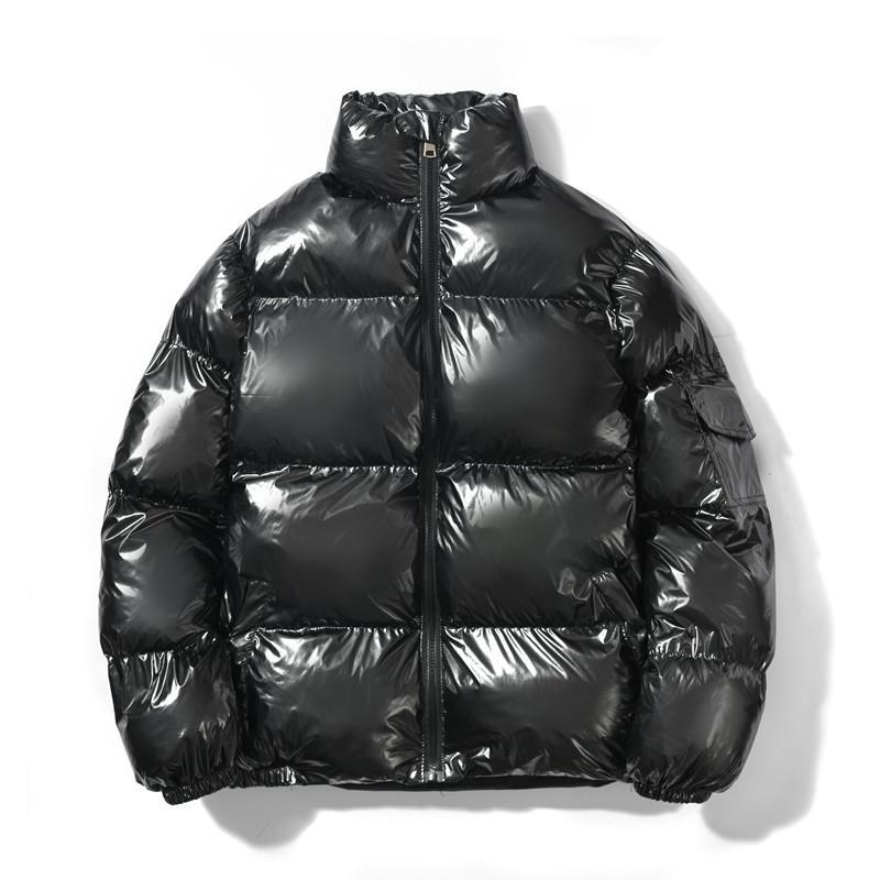 

Mens Downs Jacket Warm Thickened Fashion Outdoor Down Coats Popular Puffer Jackets Simple Solid Color Winter Parka New Multicolor Couple Clothes, Black
