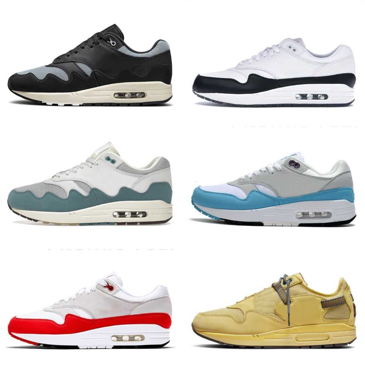

2023 Patta Waves 1 87 Designer Running Shoes Mens Womens Noise Aqua Monarch Trainers Patta X Black Kiss Of Death White Gum Brown Sean Wotherspoon Triple Black, Shua