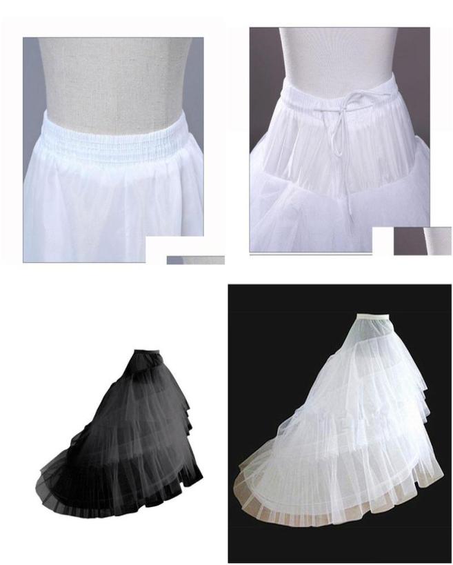 

Petticoats New White Hoop 3 Layers Crinoline Petticoats For Wedding Dresses Long Train Petticoat Drop Delivery Party Events Access1184350, Green