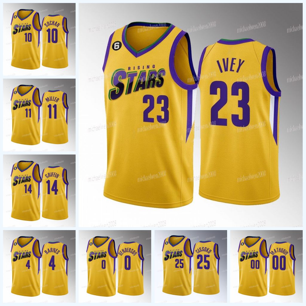 

Custom Rising Star Basketball Jersey Alperen Sengun Sidy Cissoko Walker Kessler Jaden Ivey Jose Alvarado Scotty Pippen Jr. AJ Griffin Keegan Murray Leonard Miller, 28 alperen sengun