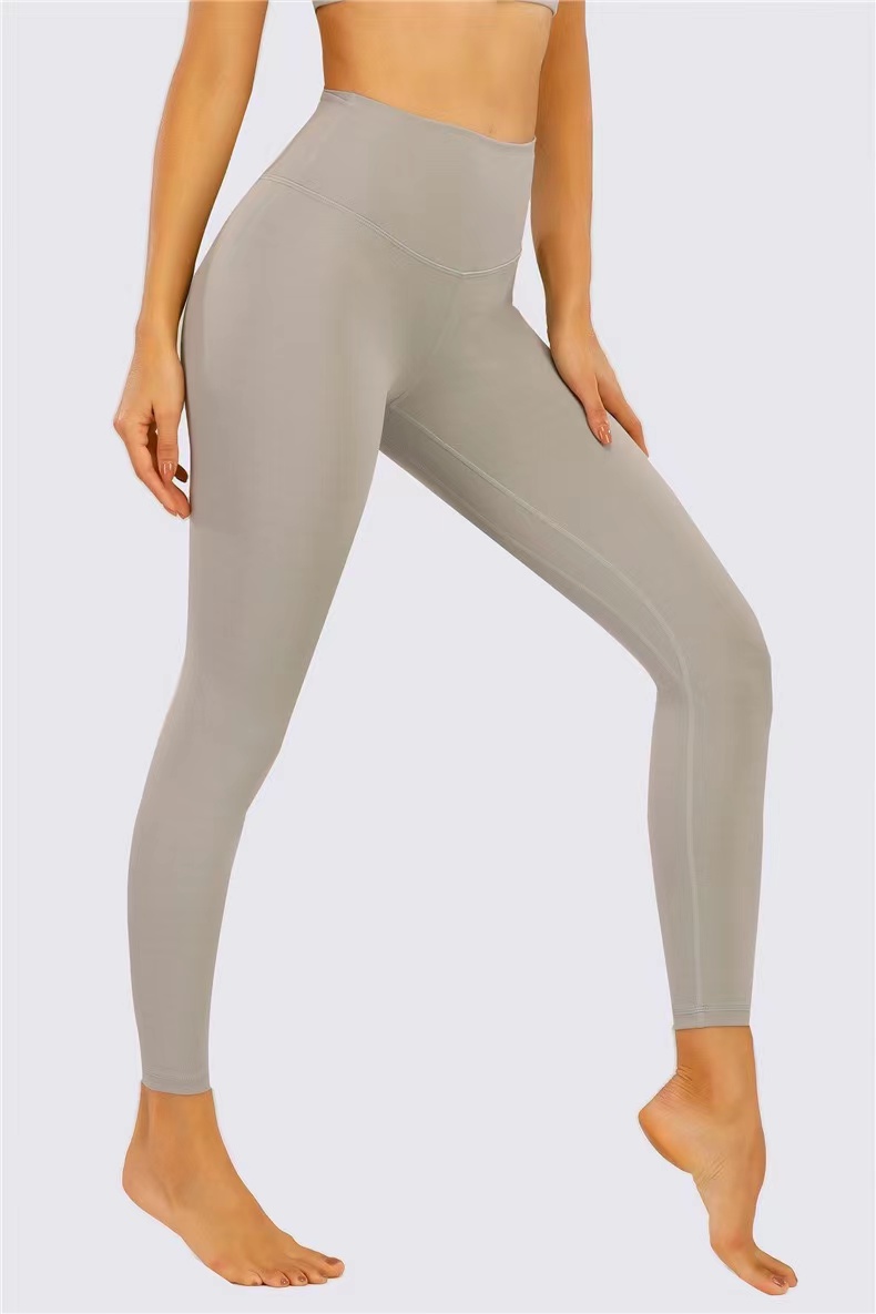 

Women's Gym Clothes Yoga Pants Nude High Waist Running Fitness Sport Leggings Tight Workout Trouses Bestwnf6, Brick red