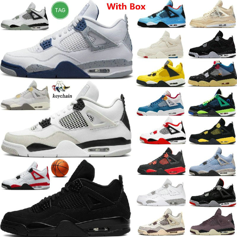

4 Craft A Ma Maniere AMM Basketball Shoes Seafoam Military Black Cat Canvas Cat Fire Red White Midnight Navy Thunder Cement Motorsports Alternate Blue 4s Men Sneakers, 4s black canvas