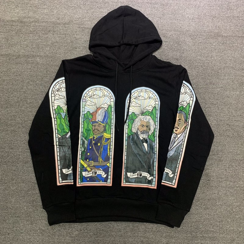 

Irving's Barriers Hoodies Religious Sweater Men's Hoodies Kanyes Travis Hooded Oversized Sweatshirts Big Sweat Shirt Women Men Unisex Pullovers Plus Size Hoody, Black