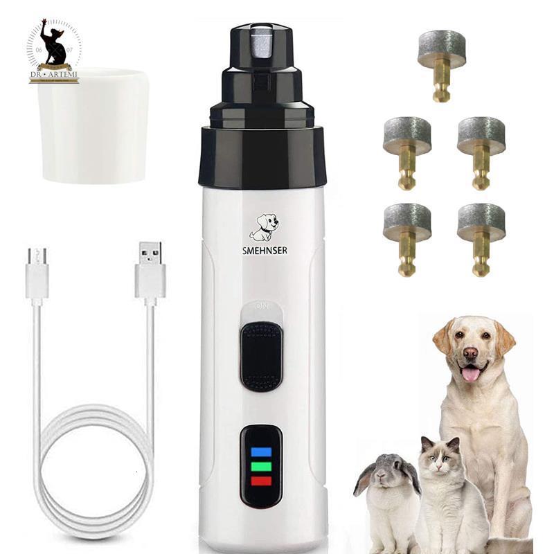 

Dog Grooming Rechargeable Nail Grinders USB Charging Pet Clippers Electric Cat Paws Trimmer Tools 230114, Violet