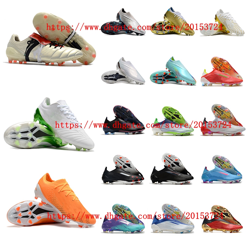 

2023 mens soccer shoes 99LEA.1 cleats Predator Mania Champagne FG football boots scarpe da calcio, As picture 1