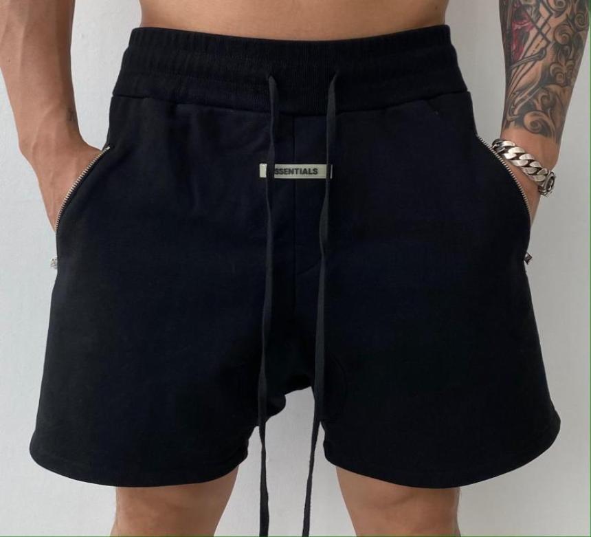 

Running Shorts 2021 Summer Outdoor Sports Casual Men039s Trendy Zipper Bag Loose Fivepoint Pants Basketball3661362, Black