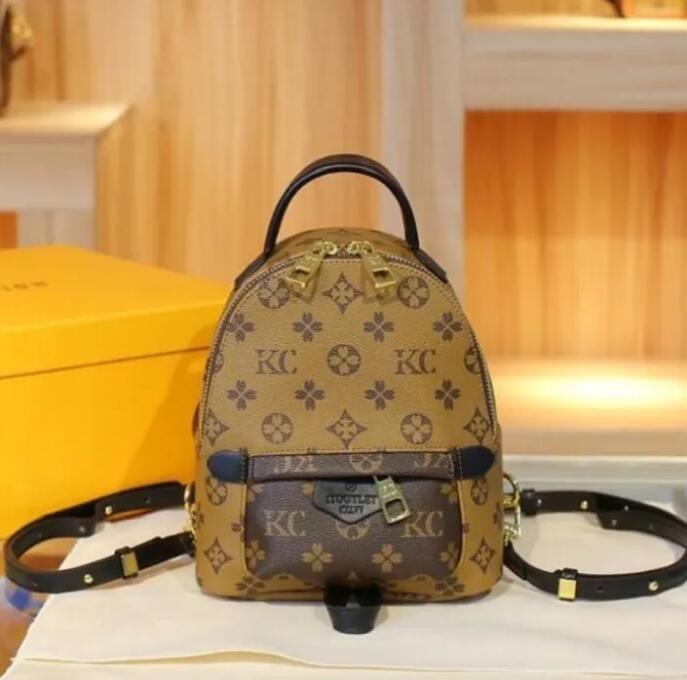 

Fashion handbag Women school Bag backpacks woman men girls date code serial number flower 5 Colors 652, 123