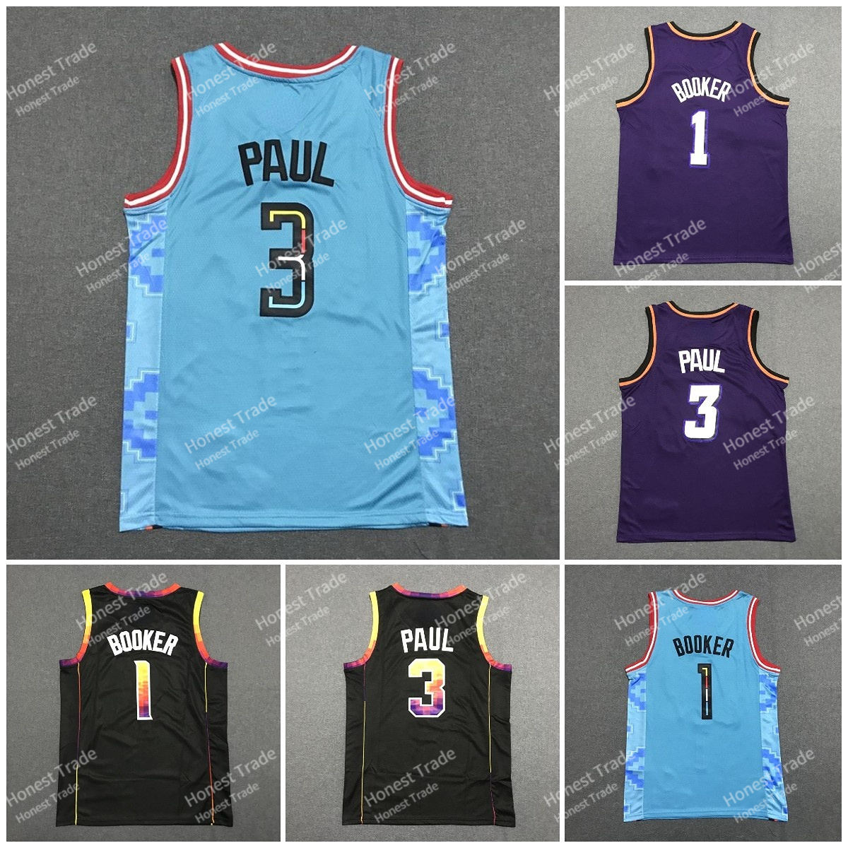 

2023 Devin Booker Basketball Jersey White Blue Purple Mens Jerseys Stitched New, Men jersey