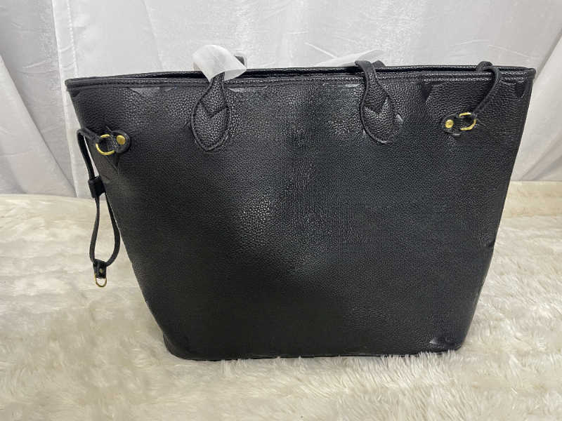 MIRROR TOP Quality Black Bag Ladies Classic Shoulder Bags Fashion Travel Tote Bag Shopping Wallet In Stock