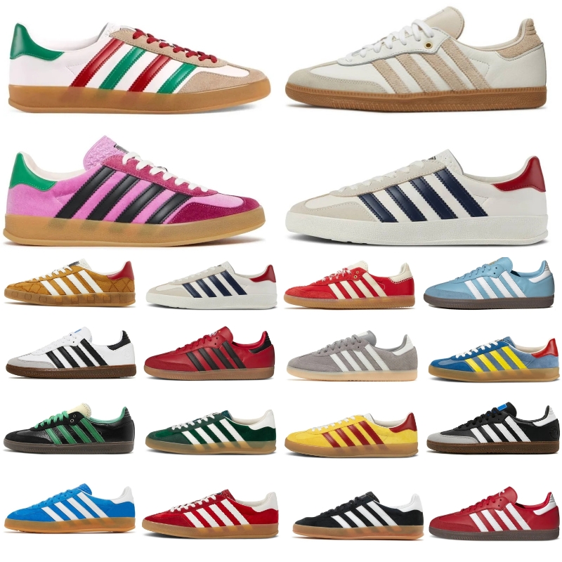 

Casual shoes sambas ads gazelles designer shoe black white gum platform runners wales bonner green suede women mens pink velvet sports, 11