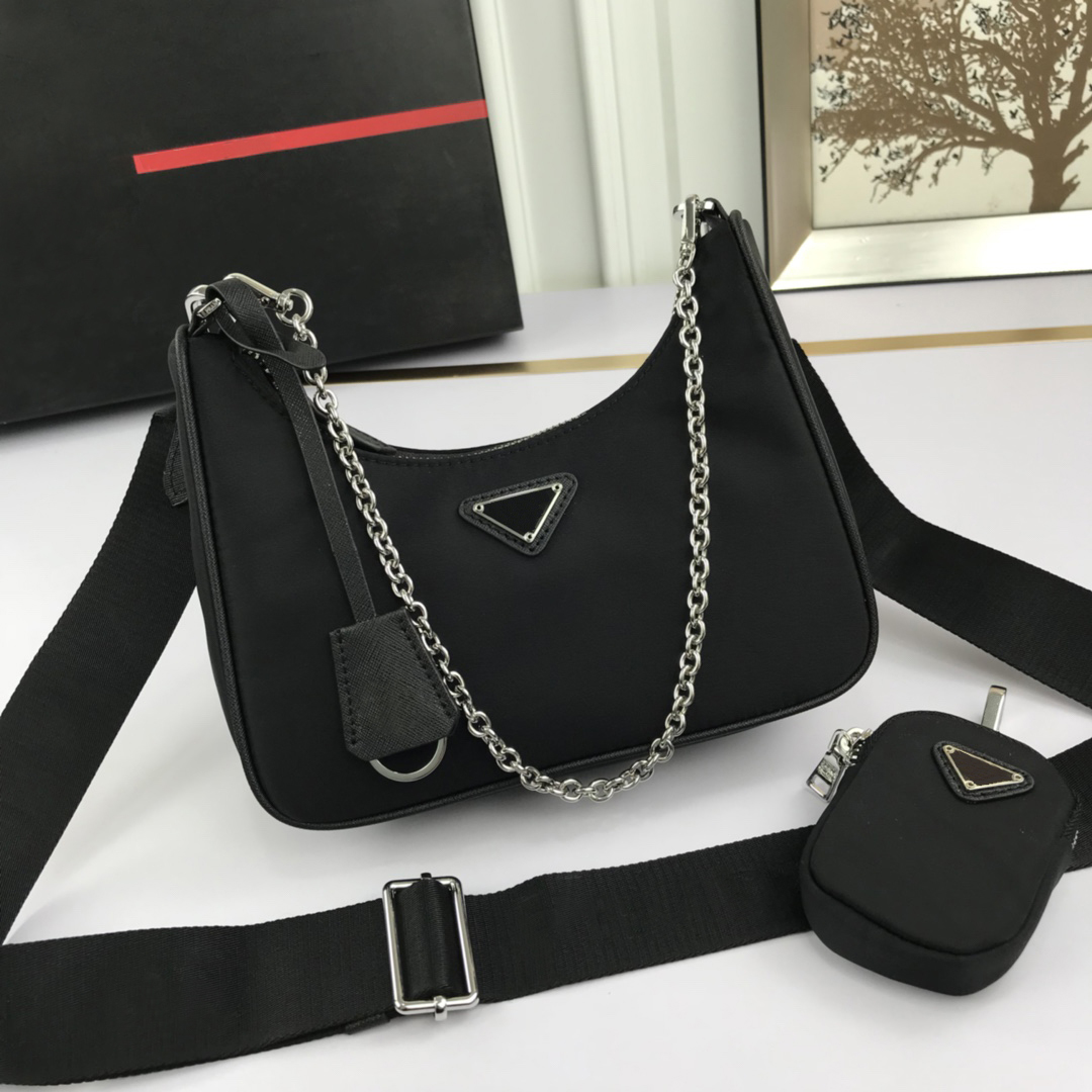 

2023 Luxurys Designers bags man womens bags handbags classic three-piece hobo purses lady handbag crossbody shoulder totes fashion Wallet, #1