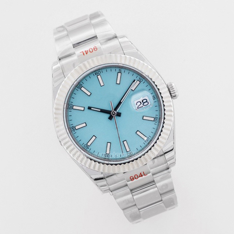 

mens watch wimbledon roman dial 36mm two tone jubliee bracelet watches datejust steel and white gold oyster 41mm silver roman number bezel woman fashion watchs, Color 3