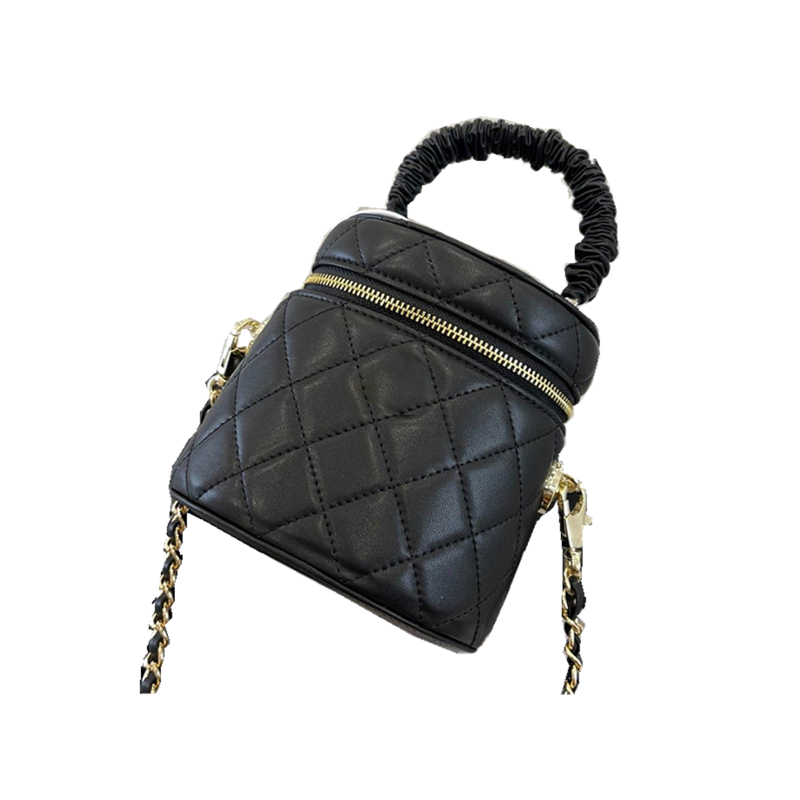 

CC Bag Cross Body Vintage Women Mini Portable Crossbody Bag Designer Shoulder Bags Soft Leather Handbag Emblem Leather Quilted Classic Makeu, Pink