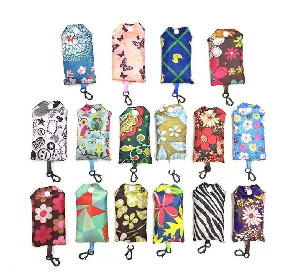 

Latest Home Storage Nylon Foldable Shopping Bags Reusable Eco-Friendly folding Bag Shopping Bags new Ladies Storage Bags