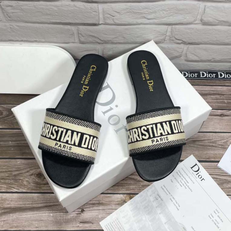 

dior slipper woman Comfortable Sandals Glow Green Soot Onyx Black Bone Resin Desert Sand Pure foam slides mens slide